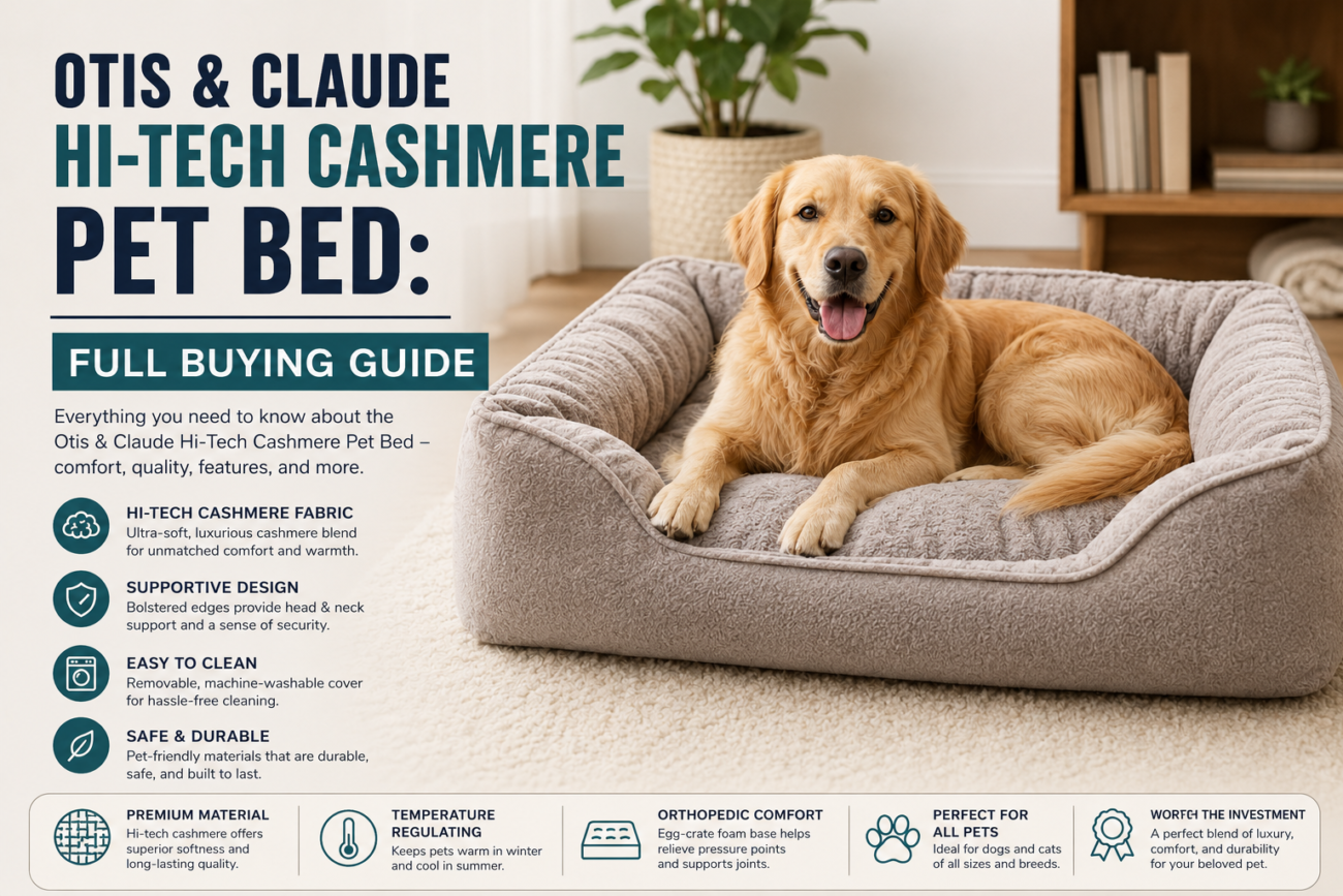 Otis & Claude Hi-Tech Cashmere Pet Bed
